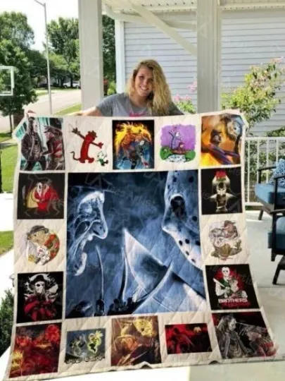 Discover Freddy vs Jason Quilt, Horror Movies Quilt Blanket War of Evil on Elm Street