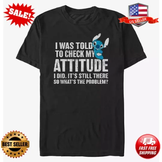 Discover Disney Lilo & Stitch Attitude Check T-Shirt
