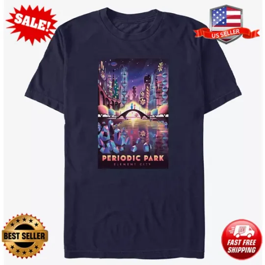 Discover Disney Pixar Elemental Periodic Park Element City T-Shirt