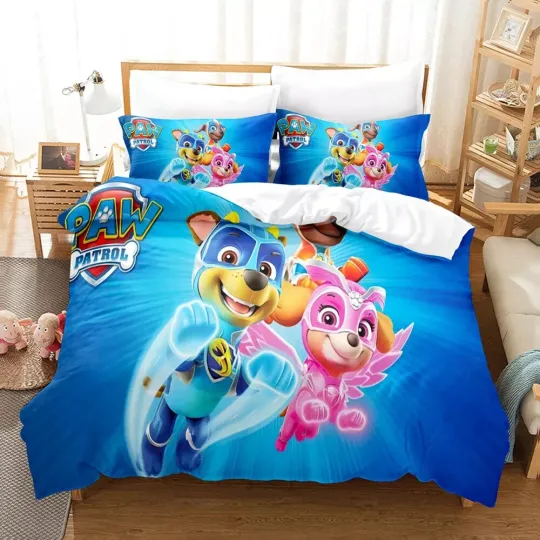 Discover 3D Paw Patrol Marshall Puppies Bedding Set Duvet Cover Pillowcases for Kids