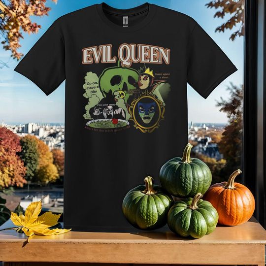 Discover Disney Villains Evil Queen T-Shirt Tshirt T Shirt Hoodie Unisex Men Women Kids (S-5XL) | Gildan Top for Boys & Girls SY352