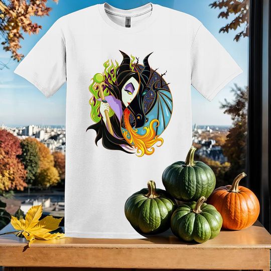 Discover Disney Villains Maleficent T-Shirt Tshirt T Shirt Hoodie Unisex Men Women Kids (S-5XL) | Gildan Top for Boys & Girls SX419