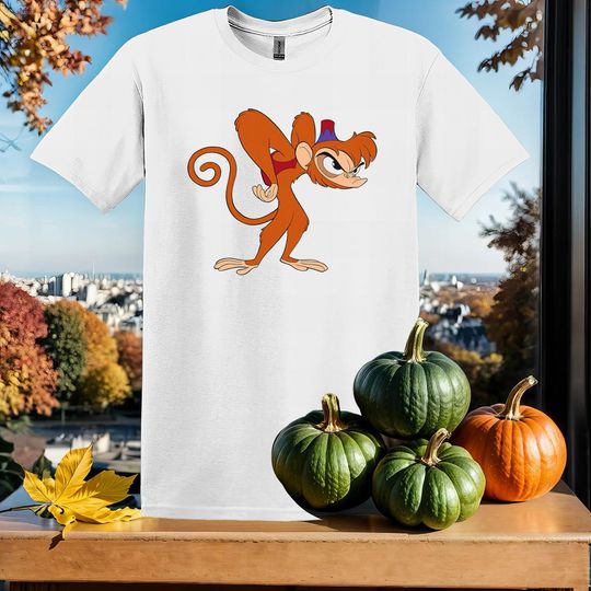 Discover Disney Aladdin Angry Abu 90s T T-Shirt Tshirt T Shirt Hoodie Unisex Men Women Kids (S-5XL) | Gildan Top for Boys & Girls SX44