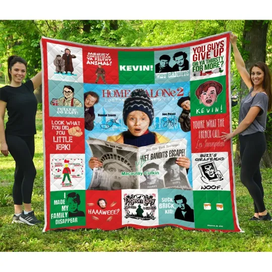 Discover Home Alone Quilt, Home Alone Christmas Movie Quilt Blanket Funny Movie Gifts