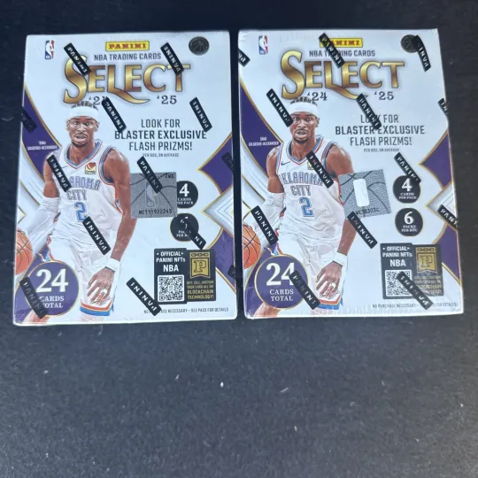 Discover 2024-25 Panini Select NBA Basketball Cards Blaster Box Factory Sealed - 2 Boxes