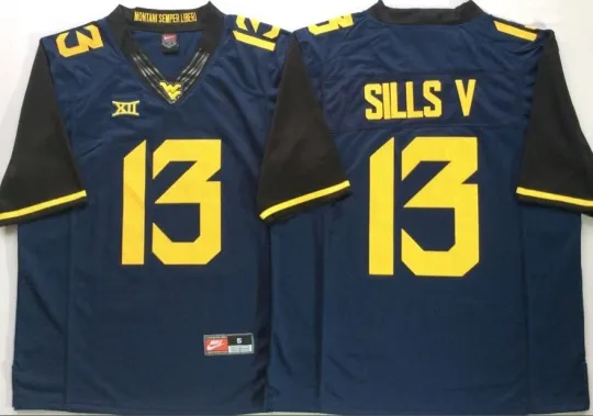 Discover David Sills West Virginia Mountaineers Football Jerseys-NWT - Size/Color Options
