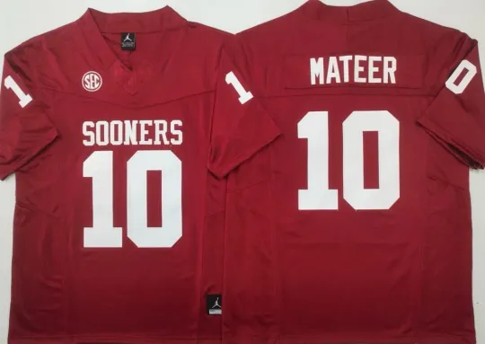Discover John Mateer Oklahoma Sooners Football Jerseys - NWT -Size/Color Options