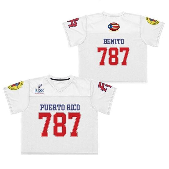 Discover Ben Apparel: Benito SUPA POWL Football Croptop Jersey