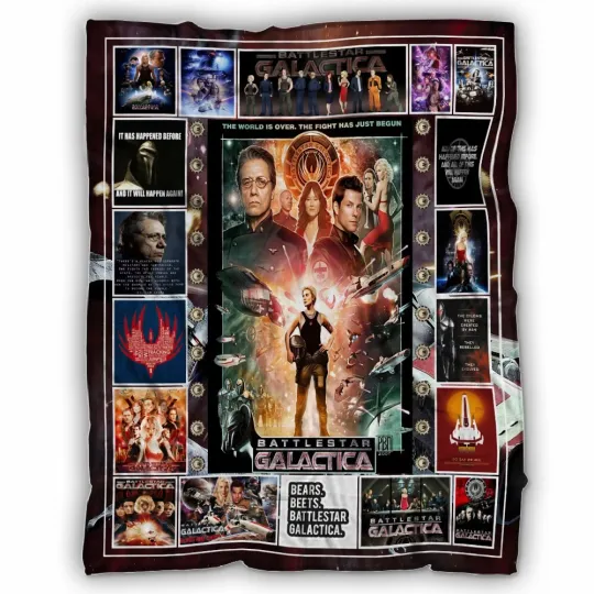 Discover Battlestar Galactica Blanket, Battlestar Galactica TV Series Fleece, Sherpa