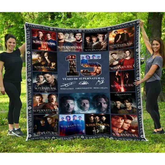 Demons, ghosts and monsters Quilts, Supernatural TV series Quilt Blanket
