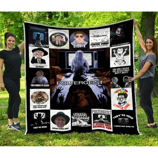 Poltergeist Blanket, Poltergeist Horror Movie Quilts Blanket Halloween Gifts