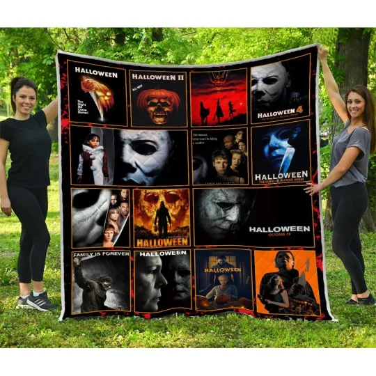 Discover Michael Myers Quilt, Halloween Quilt Blanket, Horror Characters Blankets Gifts