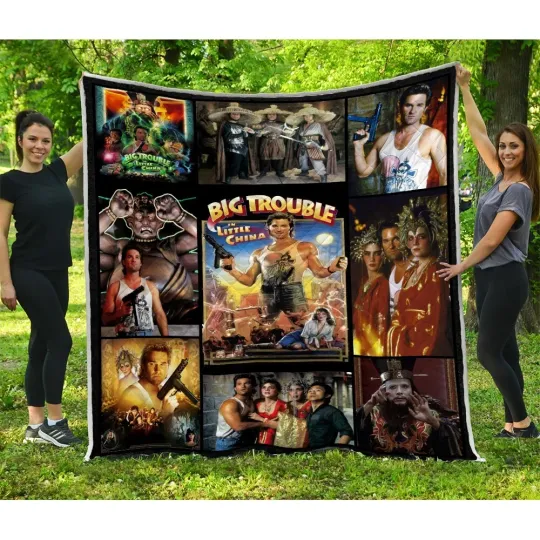 Discover Big Trouble In Little China Quilts, Chinatown Quilt Blanket, Kurt Russell