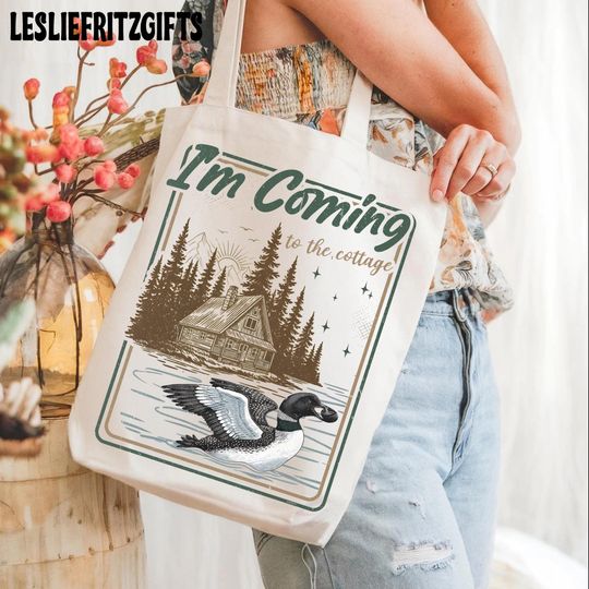 Discover I'm Coming To The Cottage Heated Rivalry Tote Bag, Hockey Romance Fan Tote Bag, Hollander Rozanov LGBT Love Tote Bag