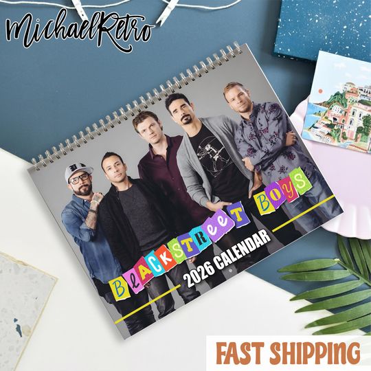 Discover Boy Band Style Wall Calendar 2026, Pop Music Inspired Photo Calendar, Modern Male Group Aesthetic Calendar, Gift For Music Fans