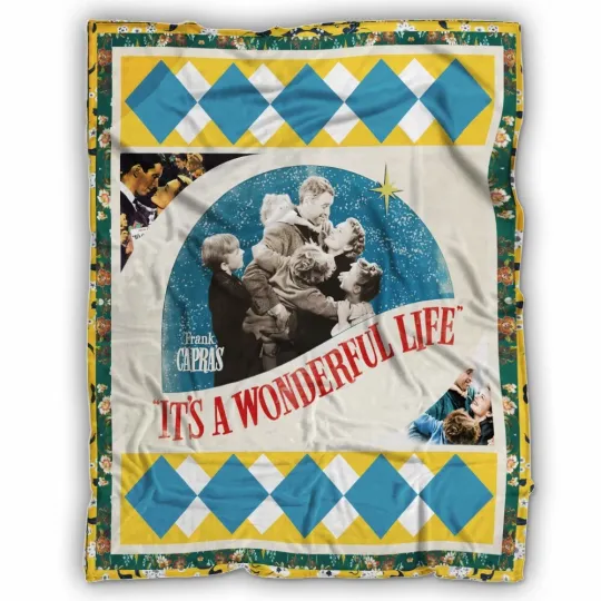 Discover It’s A Wonderful Life Blanket, Christmas Movie Fleece, Sherpa Blankets