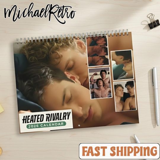 Discover Heated Rivalry Limited Version Calendar 2026, Heated Rivalry Limited Version Wall Calendar, New Year Room Decor