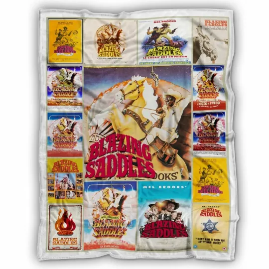 Blazing Saddles Blanket, Blazing Saddles Fleece, Sherpa Blanket