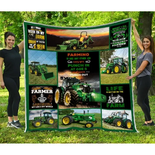 Discover Farm Tractor Quilt, I Am A Farmer Quilt Blanket Tractor On Farm