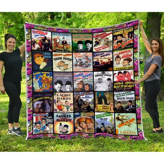 Discover Laurel And Hardyy Quilts, Laurel And Hardyy Film Quilt Blanket