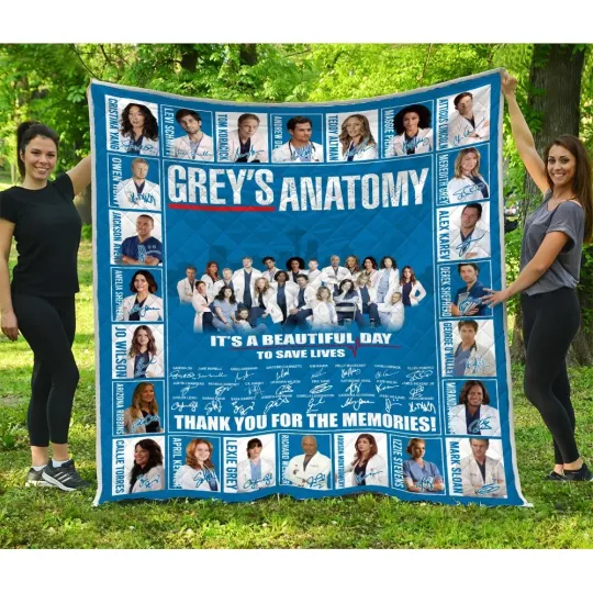 Discover Grey's Anatomy Quilts, It’s A Beautiful Day To Save Lives Quilt Blanket