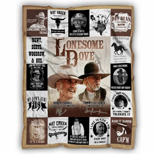 Discover Lonesome Dove Blanket, Lonesome Dove TV Series Printed Fleece Sherpa Blanket