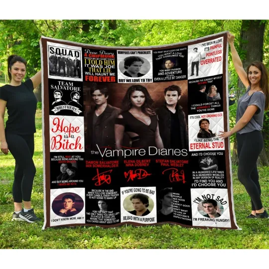 Discover The Vampire Diaries Quilts, The Vampire Diaries TV Series Quilt Blanket