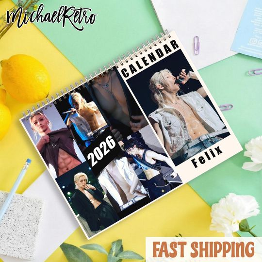 Discover Stray Kids 2026 Wall Calendar - 12 Month Calendar w/ Member Birthdays, Kpop Fan Gift, Kpop Merch, SKZ Calendar, STAY Gift