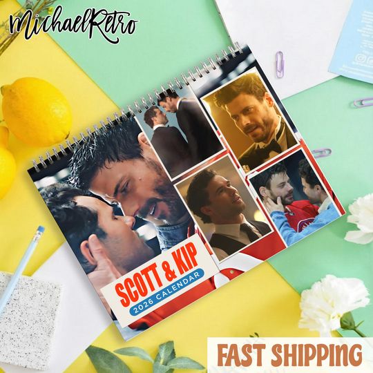 Discover Scott Hunter And Kip Calendar 2026, Scott Hunter And Kip Wall Calendar, New Year Room Decor