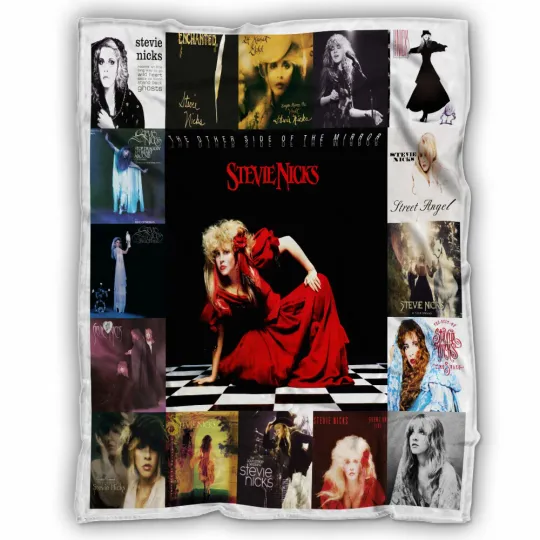 Discover Stevie Nicks Printed Blanket, Stevie Nicks Fleece Sherpa Blanket Gift For Fans