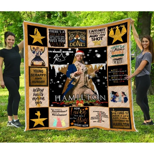 Discover Hamilton Musical Quilt, Alexander Hamilton Quilt Blanket