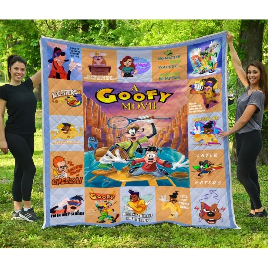 Discover A Goofy Movie Quilt, A Goofy Movie Quilt Blanket Movies Lover Gifts