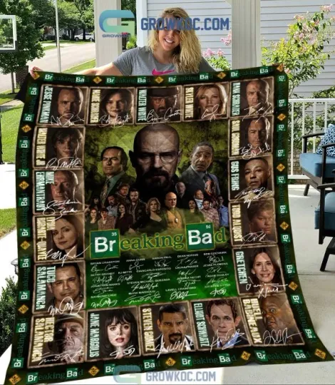 Breaking Bad TV Series Blanket, Walter White And Pinkman Fleece, Sherpa Blanket