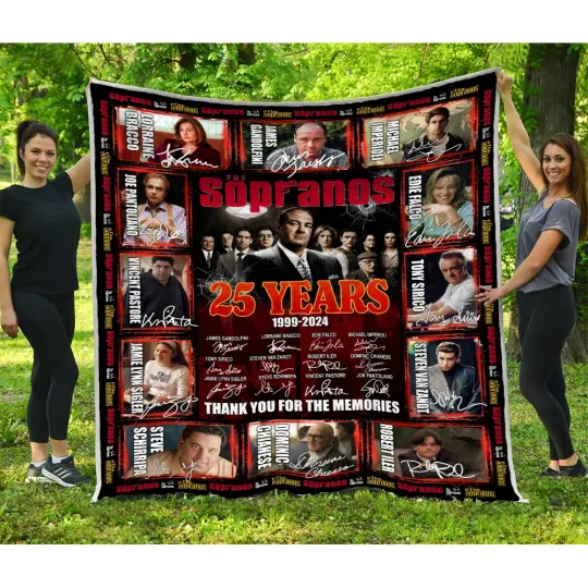 Discover The Sopranos Quilt, The Sopranos 25 Years 1999 2024 Quilt Blankets