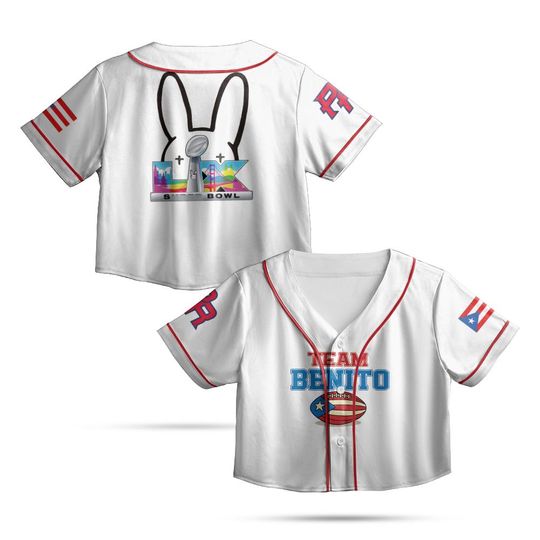 Discover Puerto Rico x El Conejo Crop Jersey  Inspired Game Day Top, Limited Bowl Edition
