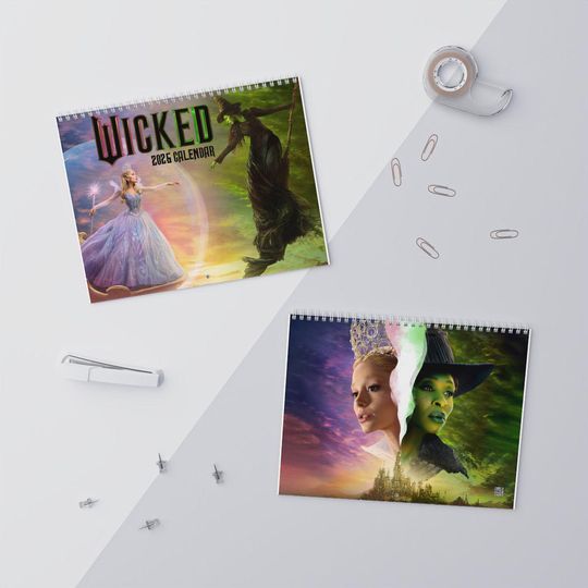 Discover Wicked 2026 Calendar, For Good Wicked Calendar, Magical Decor, Gift for Musical Lovers, Wicked Merch, Defying Gravity Calendar