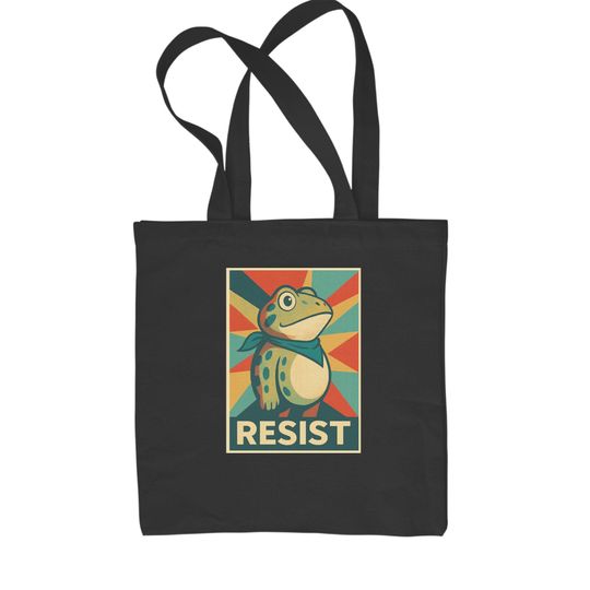 Discover Protest Tote Bag, Portland Frog Handbag, Cotton Tote Bag, ICE Protest Bag, Anti Trump Gift, Activist Tote, Accessories Gift, Resistance Bag