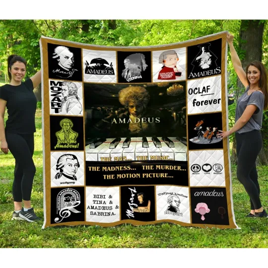 Discover Amadeus Quilt, Mozart Quilt Blanket Soft and Cozy Luxury