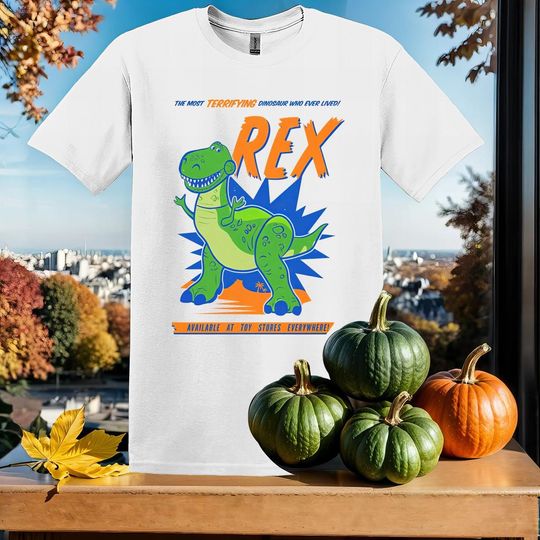 Discover Disney Pixar Toy Story Cute Rex T-Shirt for Fans
