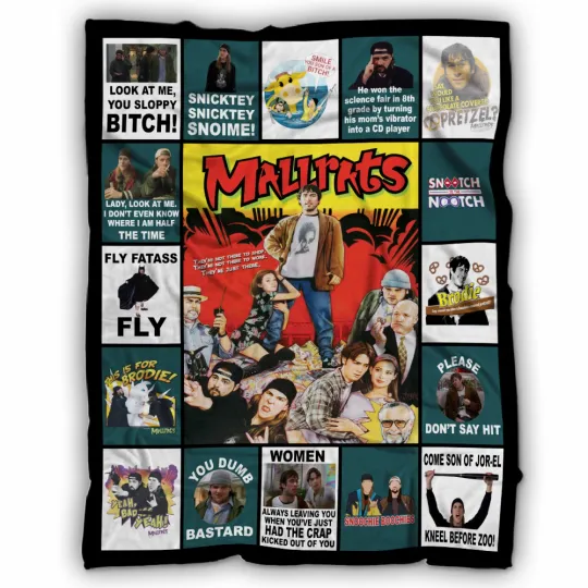 Discover Mallrats Blankets, Jay and Silent Bob Reboot Fleece, Sherpa Blanket