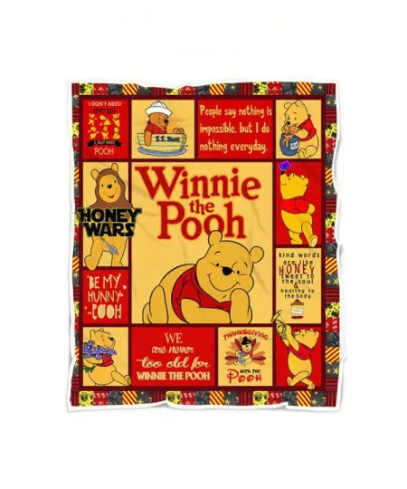Discover Winnie The Pooh Honey Wars Quilt, Winnie The Pooh Quilt Blanket