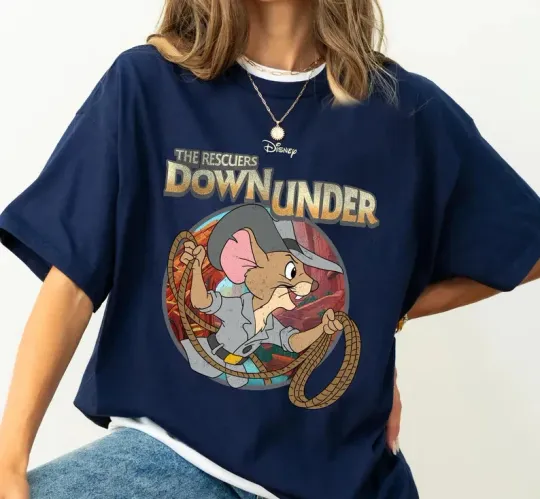 Discover Disney Vintage The Rescuers Down Under Jake Circle Movie Shirt