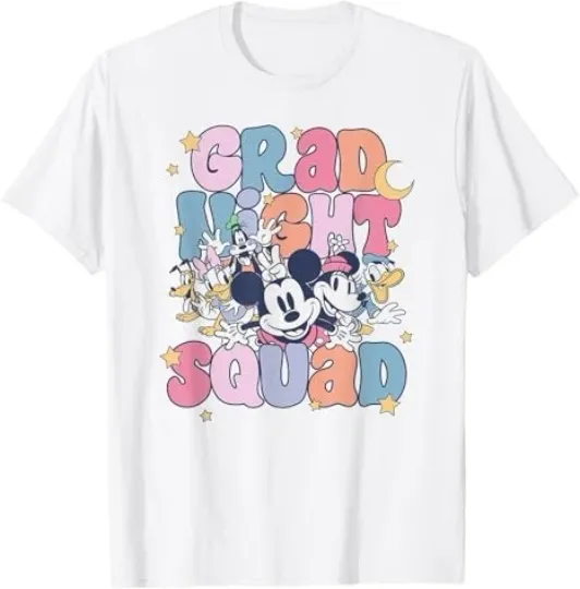 Discover Disney Mickey And Friends Graduation Grad Night Squad T-Shirt, Gift For Friends