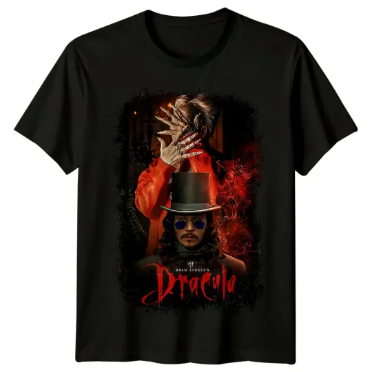 Discover Bram Stoker's Dracula (1992) Movie Poster Inspired T-Shirt Retro 90s Tee Unisex
