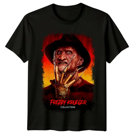 A Nightmare on Elm Street Collection Movie Poster T-Shirt Retro 80s Tee