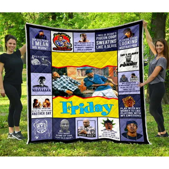 Discover Friday Quilts, Friday movie meme funny Quilt Blanket Super Soft Comfy Warm