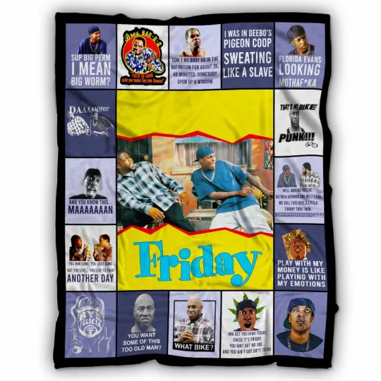 Discover Friday Blanket, Friday movie meme funny Fleece, Sherpa Blanket Super Soft Warm