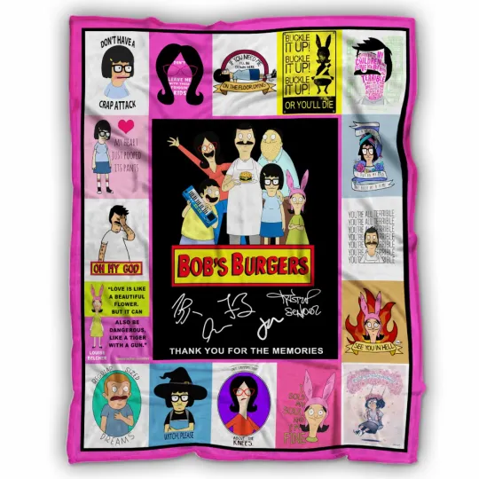 Discover Bob's Burger Blanket, Bob's Burger Fleece, Sherpa Blanket Super Soft Comfy Warm