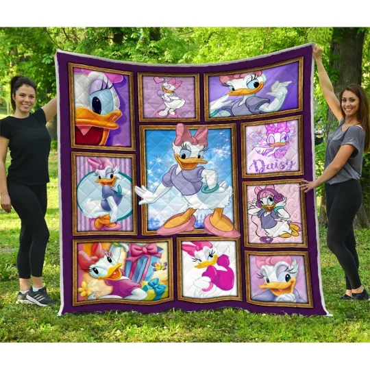 Discover Daisy Duck Quilt, Mickey Mouse & Friends Quilt Blanket Soft and Cozy Luxury