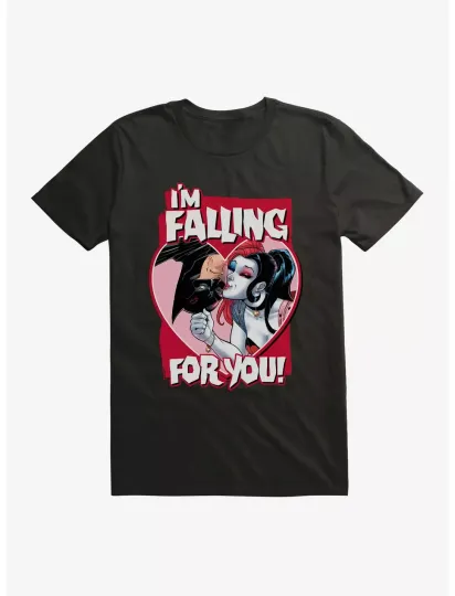 Discover DC Comics Falling For You Batman & Harley T Shirt